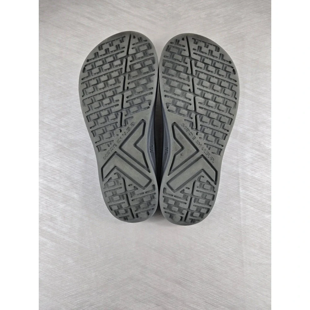 Telic Energy Flip Flops Slate Grey Recovery Sandals Made in USA Mens M Womens L